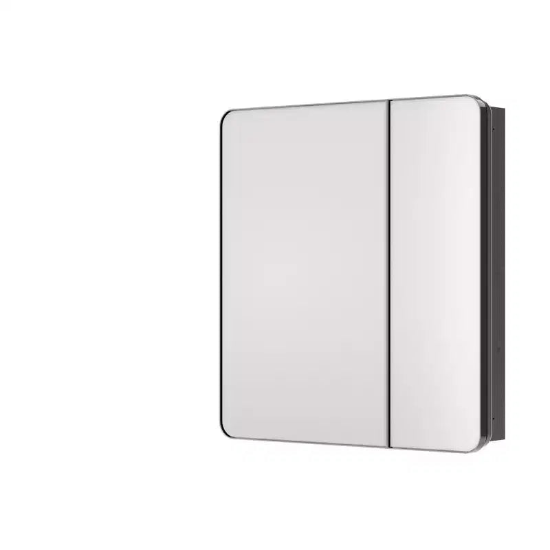 Armoire à pharmacie Keonjinn en métal encadrée rectangulaire, encastrée/en surface, avec miroir