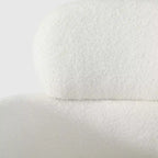Fauteuil pivotant WestinTrends Alexandria mi-siècle moderne en fausse fourrure de mouton
