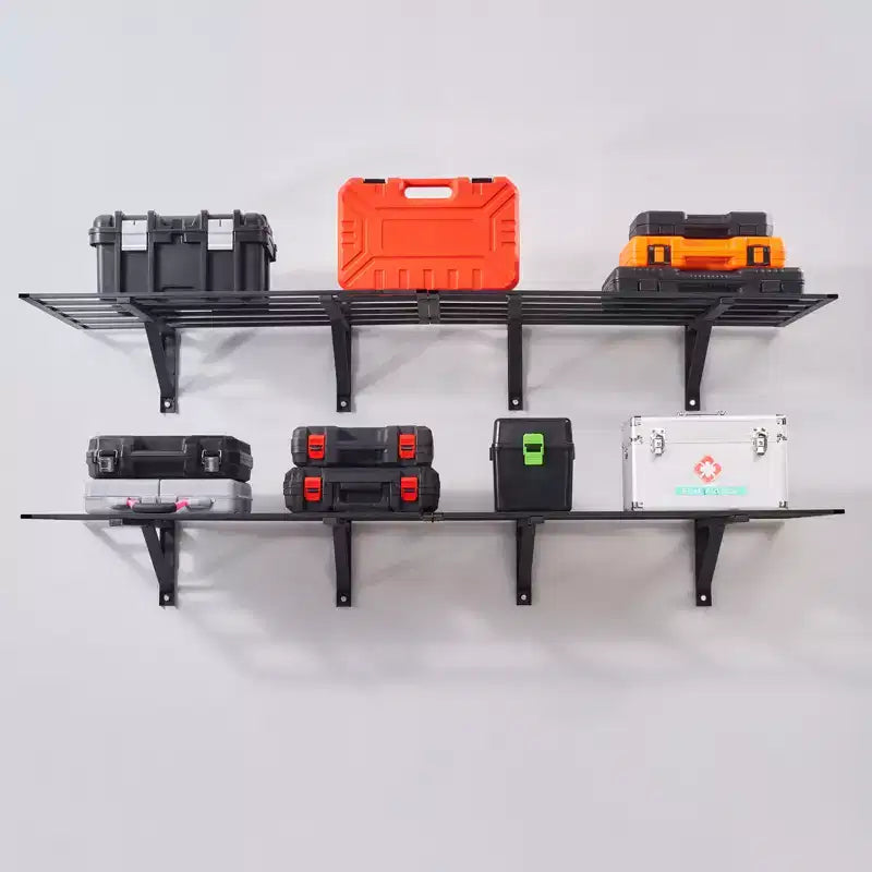 Étagères de rangement de garage VEVOR, lot de 2, 6 x 2 pieds, murales robustes, capacité de charge de 1 1600 lb (total)
