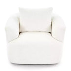 Fauteuil baquet pivotant rembourré Whisen 38.2 avec oreiller