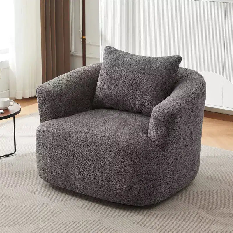 Fauteuil baquet pivotant rembourré Whisen 38.2 avec oreiller