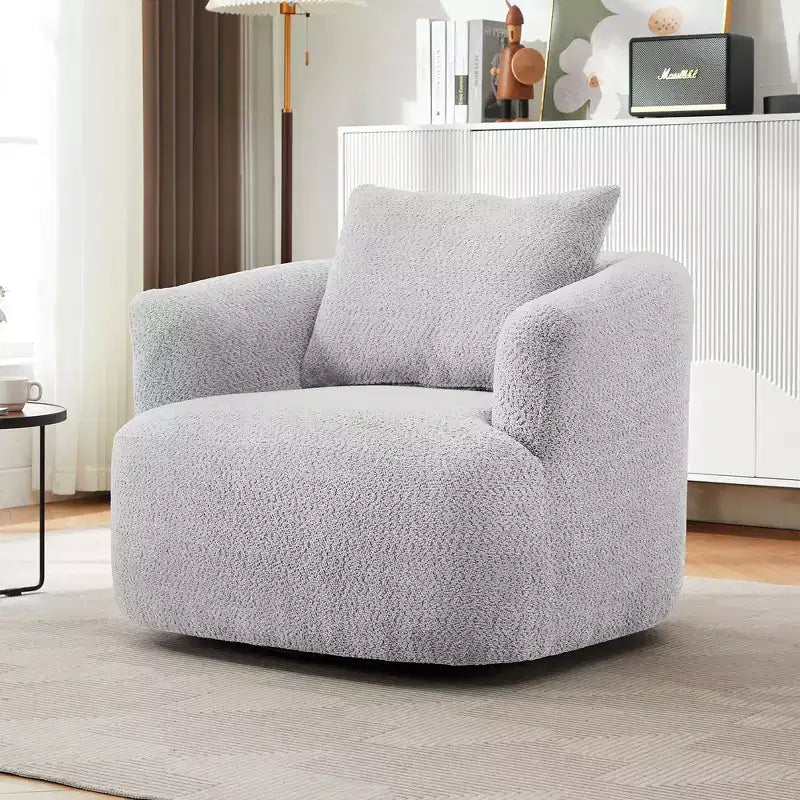 Fauteuil baquet pivotant rembourré Whisen 38.2 avec oreiller