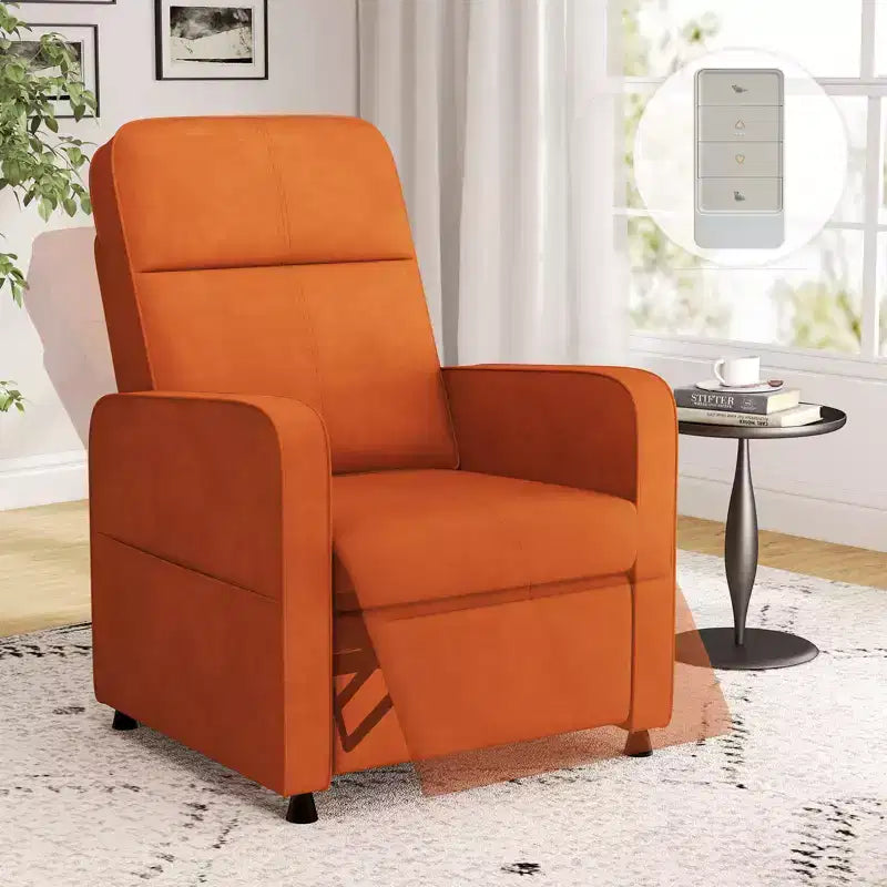Fauteuil inclinable électrique Skyzoo avec dossier et repose-pieds réglables, canapé inclinable rembourré, pour le salon, la chambre d'enfant