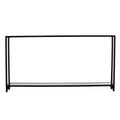 Bergen Narrow Metal Console Table - Black - SEI