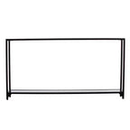 Bergen Narrow Metal Console Table - Black - SEI