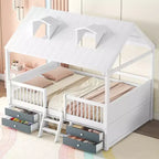 Cadre de lit Whisen Wood Bed House