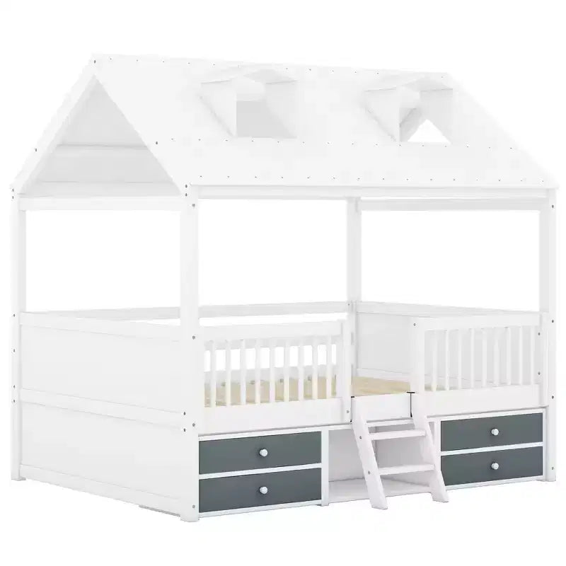Cadre de lit Whisen Wood Bed House