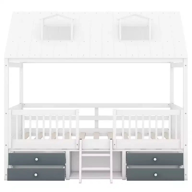 Cadre de lit Whisen Wood Bed House