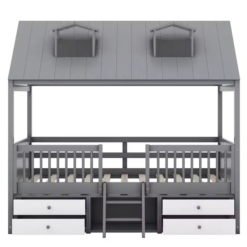 Cadre de lit Whisen Wood Bed House
