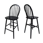 Christopher Knight Home Radek Tabourets de bar contemporains en bois d'hévéa avec dossier incurvé (Lot de 2)