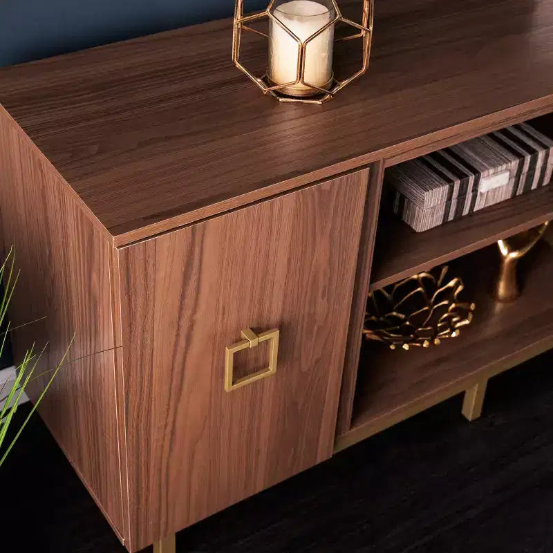 Meuble TV Yorkville avec rangement – Beige – SEI