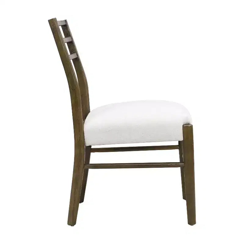 Chaises de salle à manger Fescue Farmhouse en bois d'hévéa rembourrées Christopher Knight Home (lot de 2)