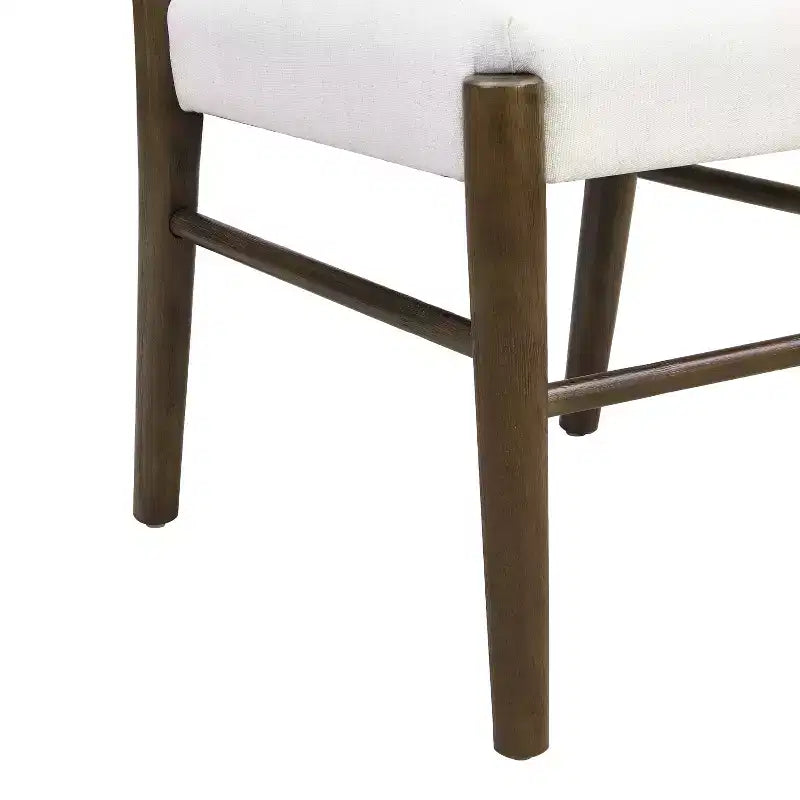 Chaises de salle à manger Fescue Farmhouse en bois d'hévéa rembourrées Christopher Knight Home (lot de 2)