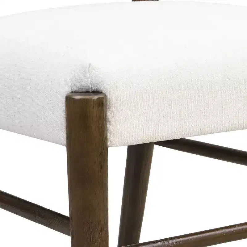 Chaises de salle à manger Fescue Farmhouse en bois d'hévéa rembourrées Christopher Knight Home (lot de 2)
