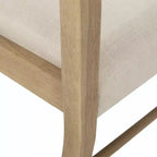 Chaises de salle à manger Fescue Farmhouse en bois d'hévéa rembourrées Christopher Knight Home (lot de 2)