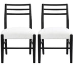 Christopher Knight Home Fescue Farmhouse Upholstered Rubberwood Dining Chairs (Set of 2)