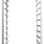 ROVSUN Étagères de boulangerie à chariots pour plaques de cuisson, supports de cuisson commerciaux en acier inoxydable avec roues freinées, chariot de service de pain et de plateaux alimentaires