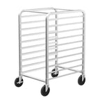 ROVSUN Étagères de boulangerie à chariots pour plaques de cuisson, supports de cuisson commerciaux en acier inoxydable avec roues freinées, chariot de service de pain et de plateaux alimentaires