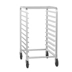 ROVSUN Étagères de boulangerie à chariots pour plaques de cuisson, supports de cuisson commerciaux en acier inoxydable avec roues freinées, chariot de service de pain et de plateaux alimentaires