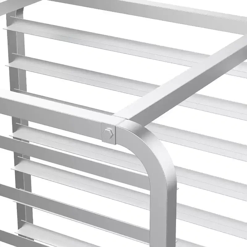 ROVSUN Étagères de boulangerie à chariots pour plaques de cuisson, supports de cuisson commerciaux en acier inoxydable avec roues freinées, chariot de service de pain et de plateaux alimentaires