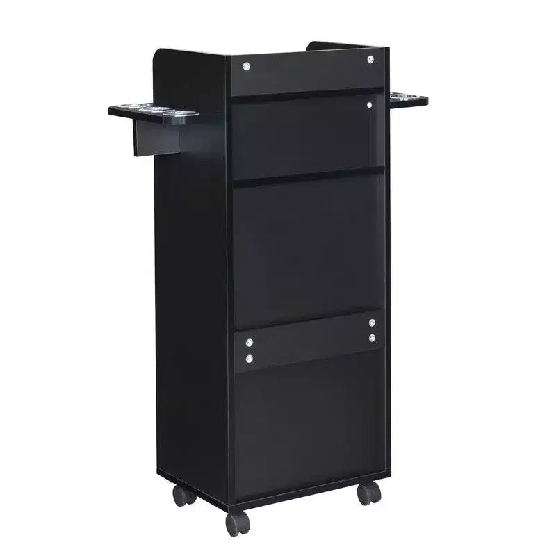Chariot de rangement Karl Home Beauty pour salon noir
