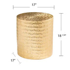 Table d'appoint ronde Doylin - Dorée - SEI