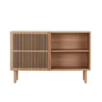 Bahut GDFStudio Margaret moderne 48.4 en bois avec porte coulissante