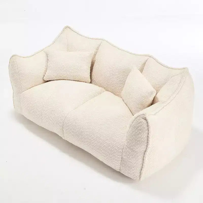 Fauteuil poire moelleux avec cœur en mousse haute résilience pour deux personnes
