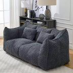 Fauteuil poire moelleux avec cœur en mousse haute résilience pour deux personnes