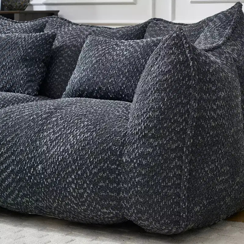 Fauteuil poire moelleux avec cœur en mousse haute résilience pour deux personnes