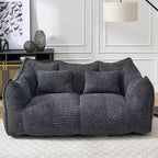 Fauteuil poire moelleux avec cœur en mousse haute résilience pour deux personnes