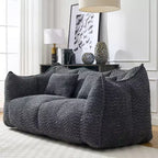 Fauteuil poire moelleux avec cœur en mousse haute résilience pour deux personnes