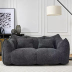 Fauteuil poire moelleux avec cœur en mousse haute résilience pour deux personnes
