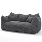 Fauteuil poire moelleux avec cœur en mousse haute résilience pour deux personnes