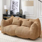 Fauteuil poire moelleux avec cœur en mousse haute résilience pour deux personnes