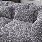 Fauteuil poire moelleux avec cœur en mousse haute résilience pour deux personnes