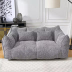 Fauteuil poire moelleux avec cœur en mousse haute résilience pour deux personnes