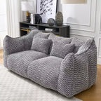 Fauteuil poire moelleux avec cœur en mousse haute résilience pour deux personnes