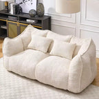 Fauteuil poire moelleux avec cœur en mousse haute résilience pour deux personnes