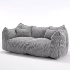 Fauteuil poire moelleux avec cœur en mousse haute résilience pour deux personnes