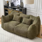 Fauteuil poire moelleux avec cœur en mousse haute résilience pour deux personnes
