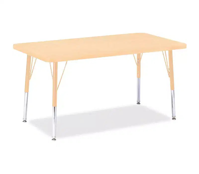 Jonti-Craft Berries Elementary Maple Top/Edge Rectangle Table (24 x 36)