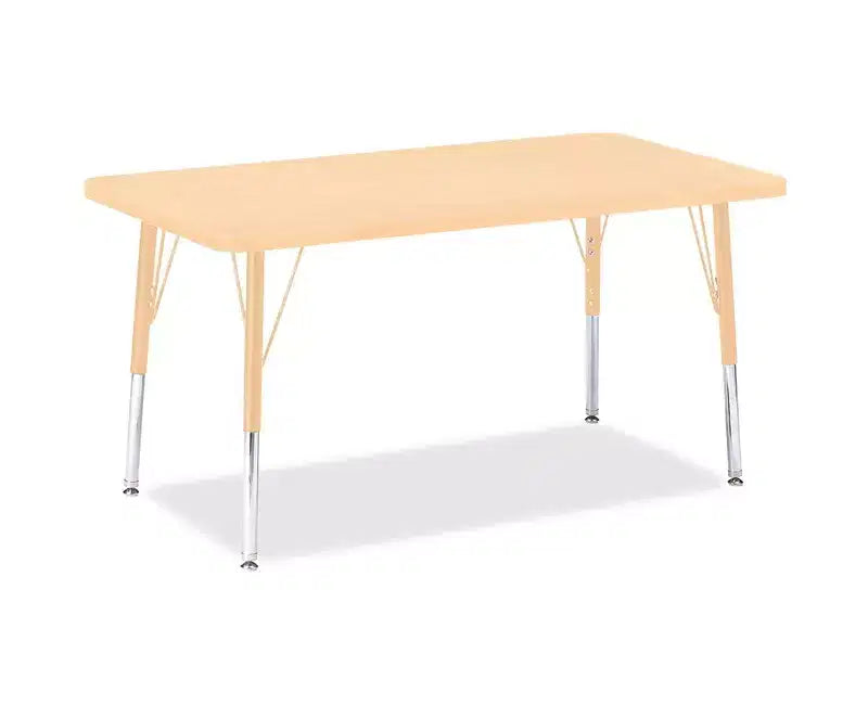 Table rectangulaire Jonti-Craft Berries avec plateau/bordure en érable (24 x 36)