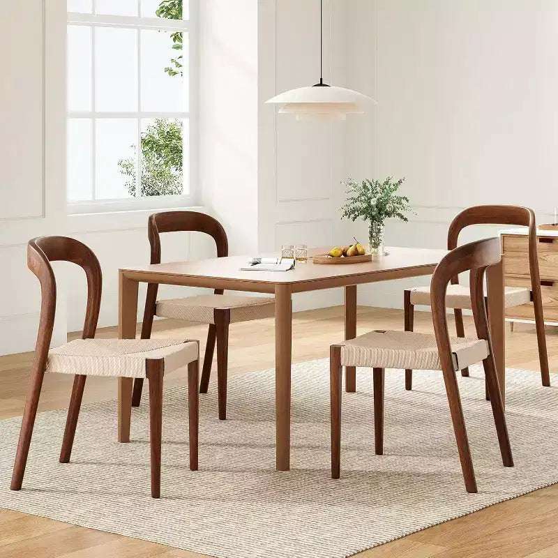 Pexfix Lot de 4 Chaises de Salle à Manger Empilables en Bois