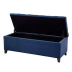 Banc de rangement multifonctionnel Okak avec repose-pieds rembourré capitonné, banc de lit, fermeture douce pour canapé, chambre, entrée