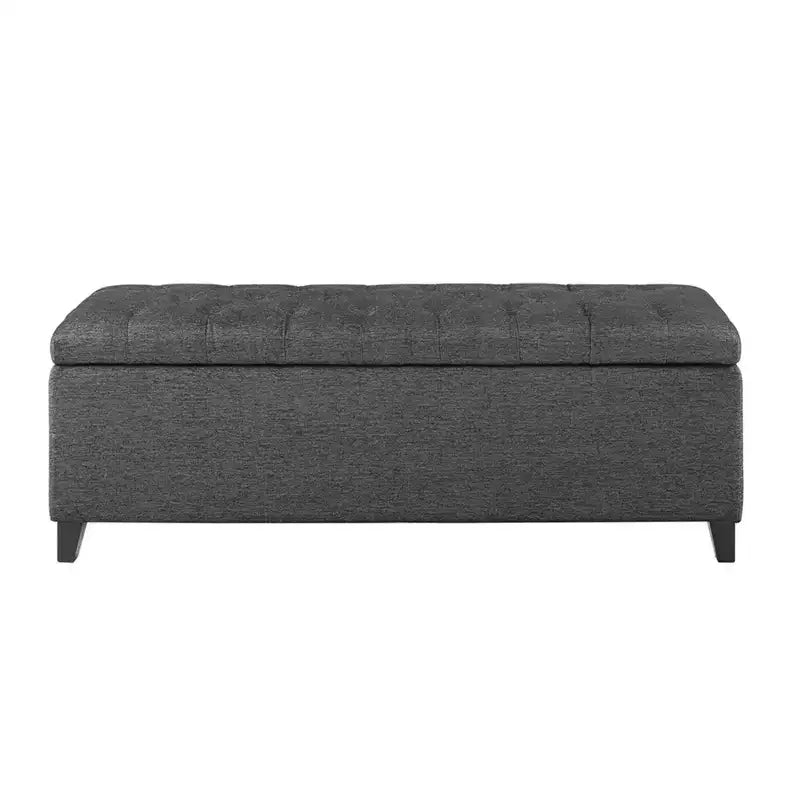 Banc de rangement multifonctionnel Okak avec repose-pieds rembourré capitonné, banc de lit, fermeture douce pour canapé, chambre, entrée