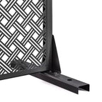 MAYEERTY 72x47 Écran d'intimité extérieur noir, lot de 3 séparateurs pliants naturels pour la cour et le jardin