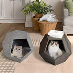 Table d'appoint Okak Cats House pour placard à café, niche pour animaux de compagnie, table de chevet, table d'appoint polyvalente en MDF de forme 26, meuble-lit pour animaux de compagnie