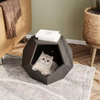 Table d'appoint Okak Cats House pour placard à café, niche pour animaux de compagnie, table de chevet, table d'appoint polyvalente en MDF de forme 26, meuble-lit pour animaux de compagnie