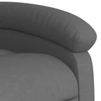Fauteuil inclinable de massage vidaXL, dossier et repose-pieds réglables - Gris foncé